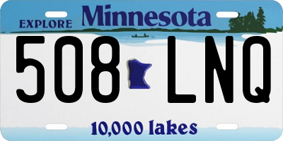 MN license plate 508LNQ