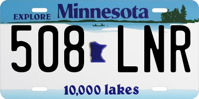MN license plate 508LNR