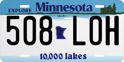 MN license plate 508LOH