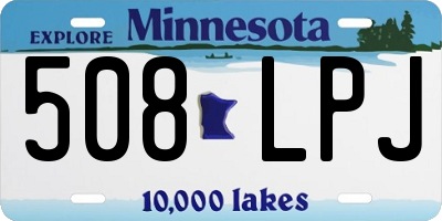 MN license plate 508LPJ