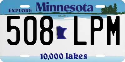 MN license plate 508LPM
