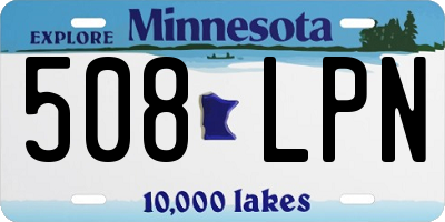 MN license plate 508LPN