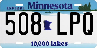 MN license plate 508LPQ