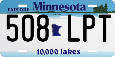 MN license plate 508LPT