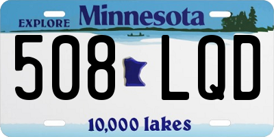 MN license plate 508LQD