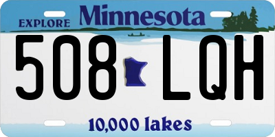 MN license plate 508LQH