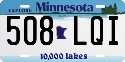 MN license plate 508LQI