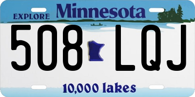 MN license plate 508LQJ