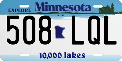 MN license plate 508LQL