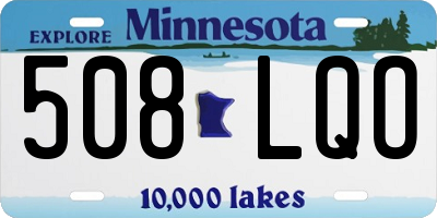 MN license plate 508LQO