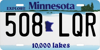 MN license plate 508LQR