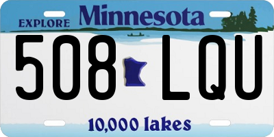 MN license plate 508LQU