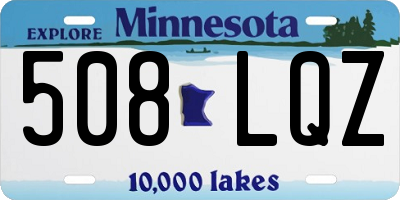 MN license plate 508LQZ