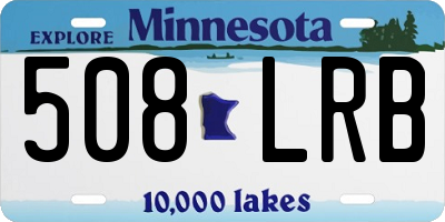 MN license plate 508LRB