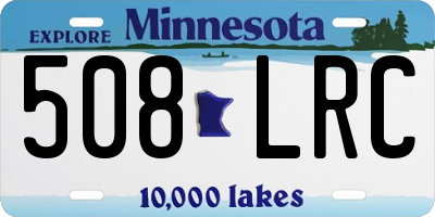 MN license plate 508LRC