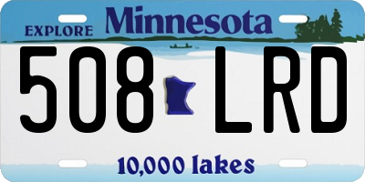 MN license plate 508LRD