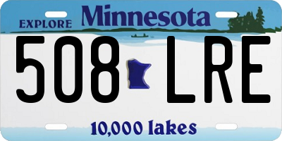 MN license plate 508LRE