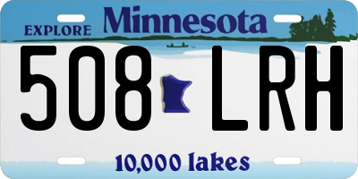 MN license plate 508LRH