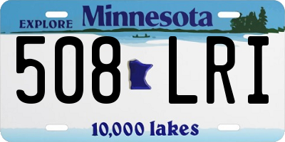 MN license plate 508LRI