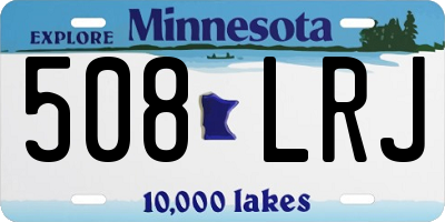 MN license plate 508LRJ