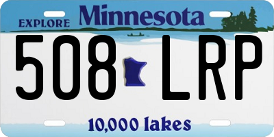 MN license plate 508LRP
