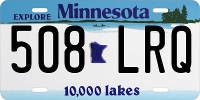 MN license plate 508LRQ