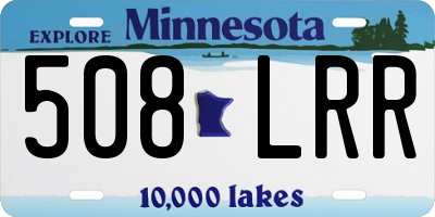 MN license plate 508LRR