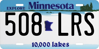 MN license plate 508LRS