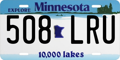 MN license plate 508LRU