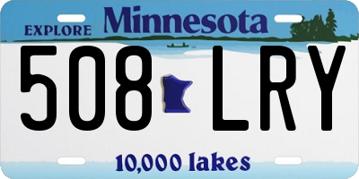 MN license plate 508LRY