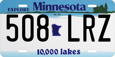 MN license plate 508LRZ