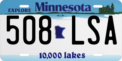 MN license plate 508LSA