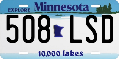 MN license plate 508LSD