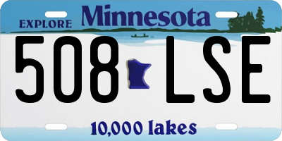 MN license plate 508LSE