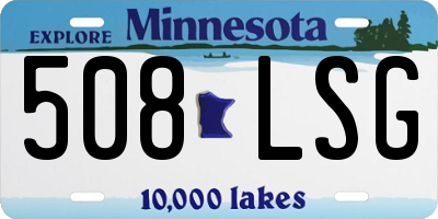 MN license plate 508LSG