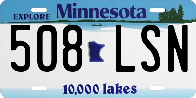 MN license plate 508LSN