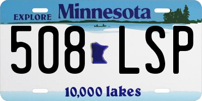 MN license plate 508LSP
