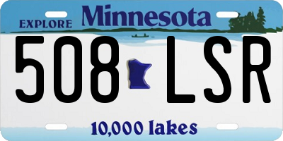 MN license plate 508LSR