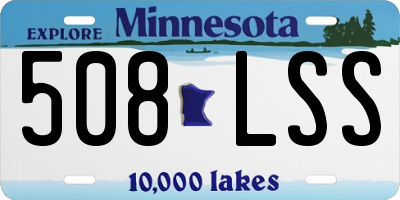 MN license plate 508LSS