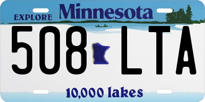 MN license plate 508LTA