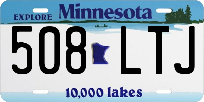 MN license plate 508LTJ