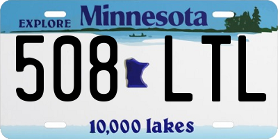 MN license plate 508LTL