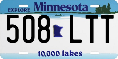 MN license plate 508LTT
