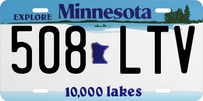 MN license plate 508LTV