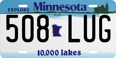 MN license plate 508LUG