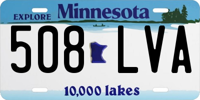 MN license plate 508LVA