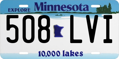 MN license plate 508LVI