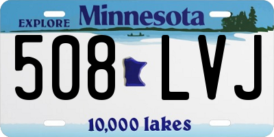 MN license plate 508LVJ
