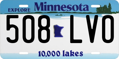MN license plate 508LVO