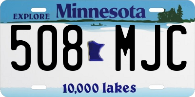 MN license plate 508MJC